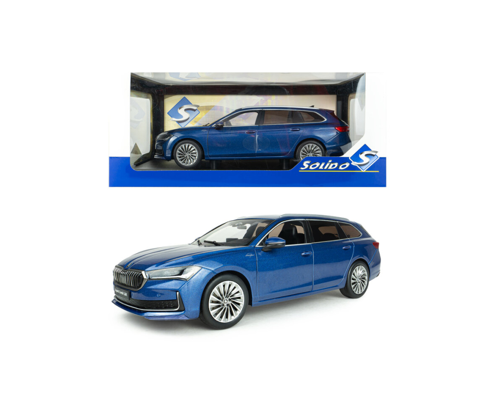 Solido 1:18 Skoda Superb Combi L&K blau
