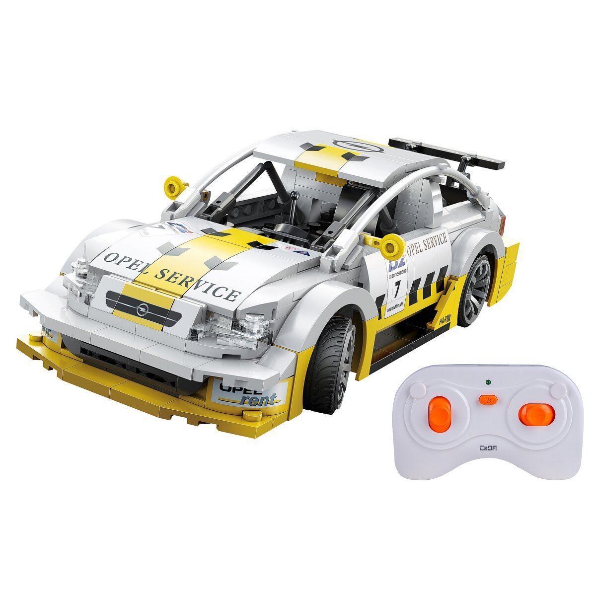 JAMARA CaDA Opel Astra V8 Coupe 1:20 weiß 2,4GHz Bricks ab 6 Jahren