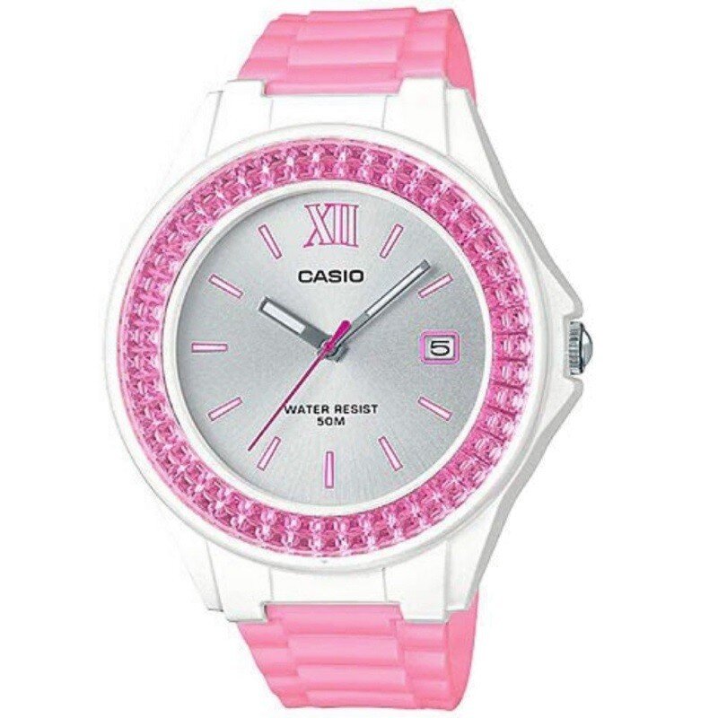 CASIO Collection LX-500H-4E3VEF Damen wrist analog pink Uhr Armbanduhr, Arm, Körperteil, Person