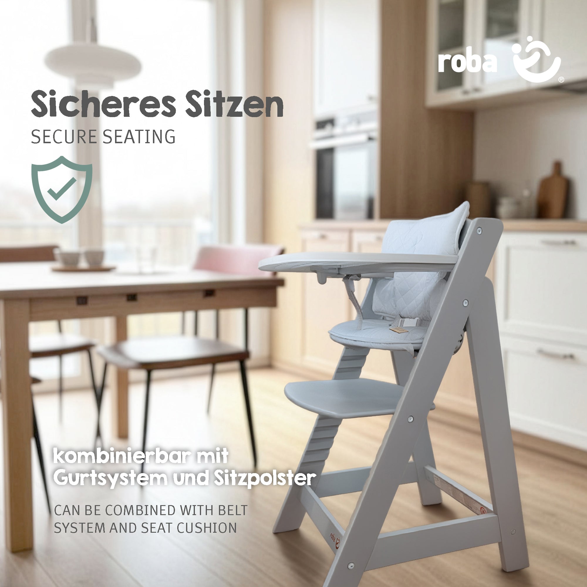 Roba 0081WE Plastikessbrett weiß – Hochstuhl - Produktbild 10