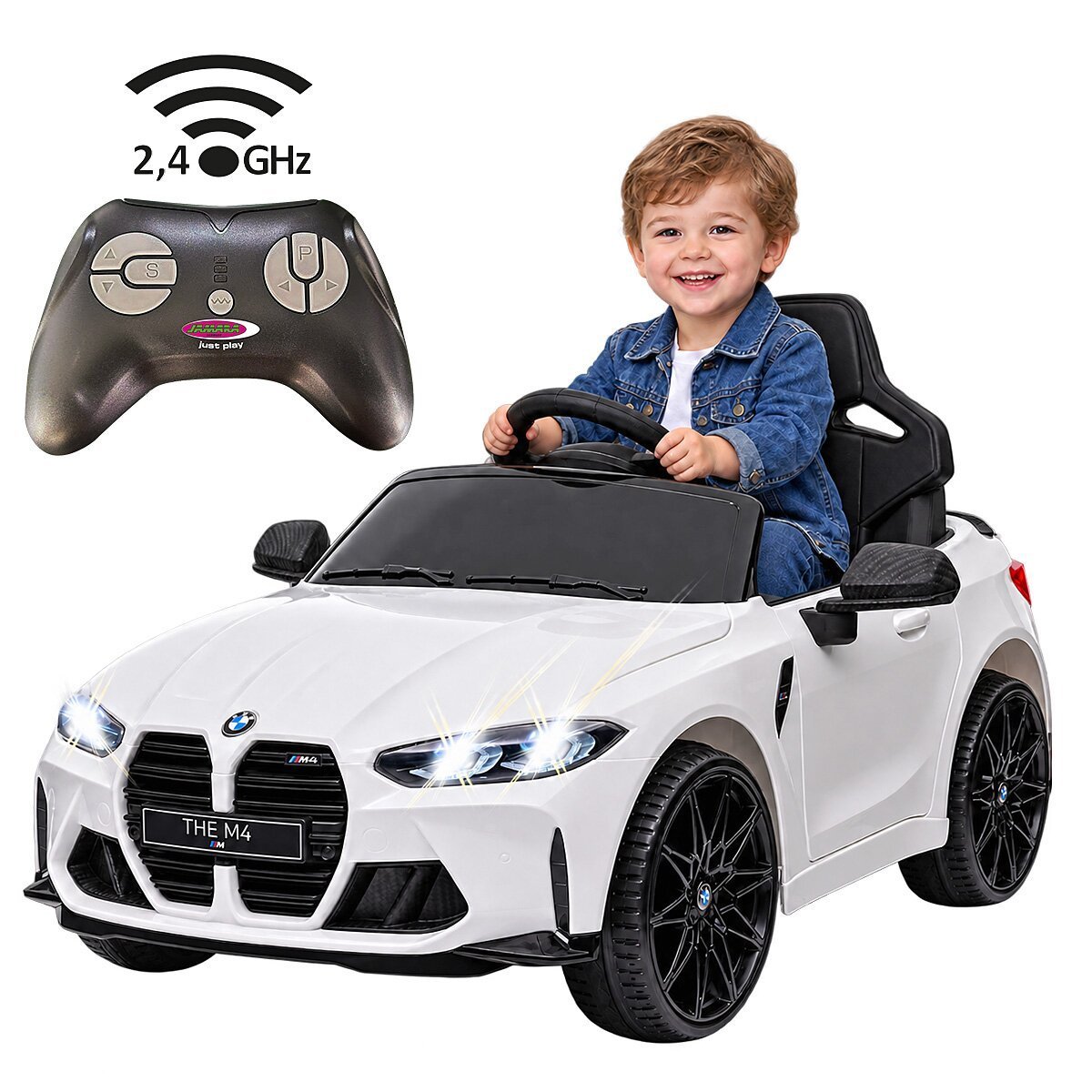 JAMARA Ride-on BMW M4 weiß 2,4GHz Li-Power 12.6 ab 3 Jahren JAMARA Ride-on BMW M4 weiß 2,4GHz Li-Power 12.6 ab 3 Jahren