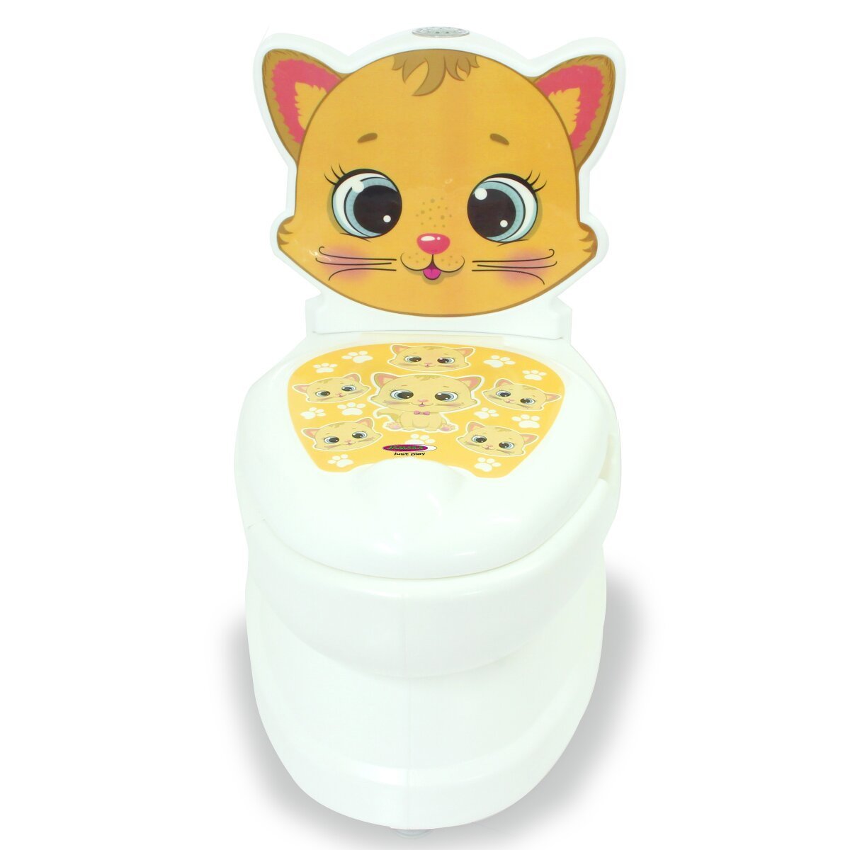 JAMARA Meine kleine Toilette Katze mit Spülsound und Toilettenpapierhalter ab 18 Monaten