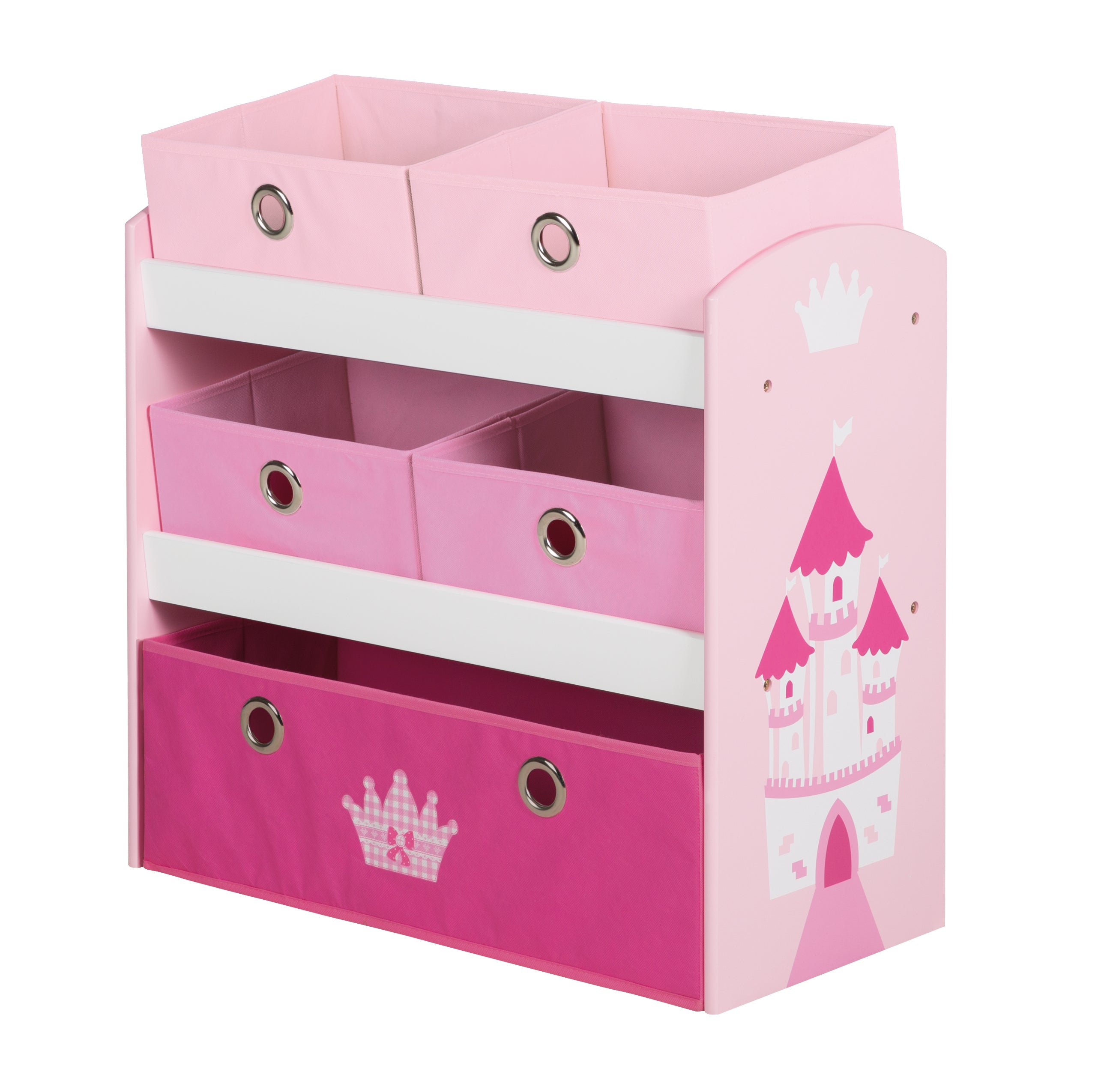 Roba 450159D332 Spielregal Krone rosa – Spielmöbel - Bild 1 Roba 450159D332 Spielregal Krone rosa – Spielmöbel - rosa - Spielmöbel - Produktbild 1