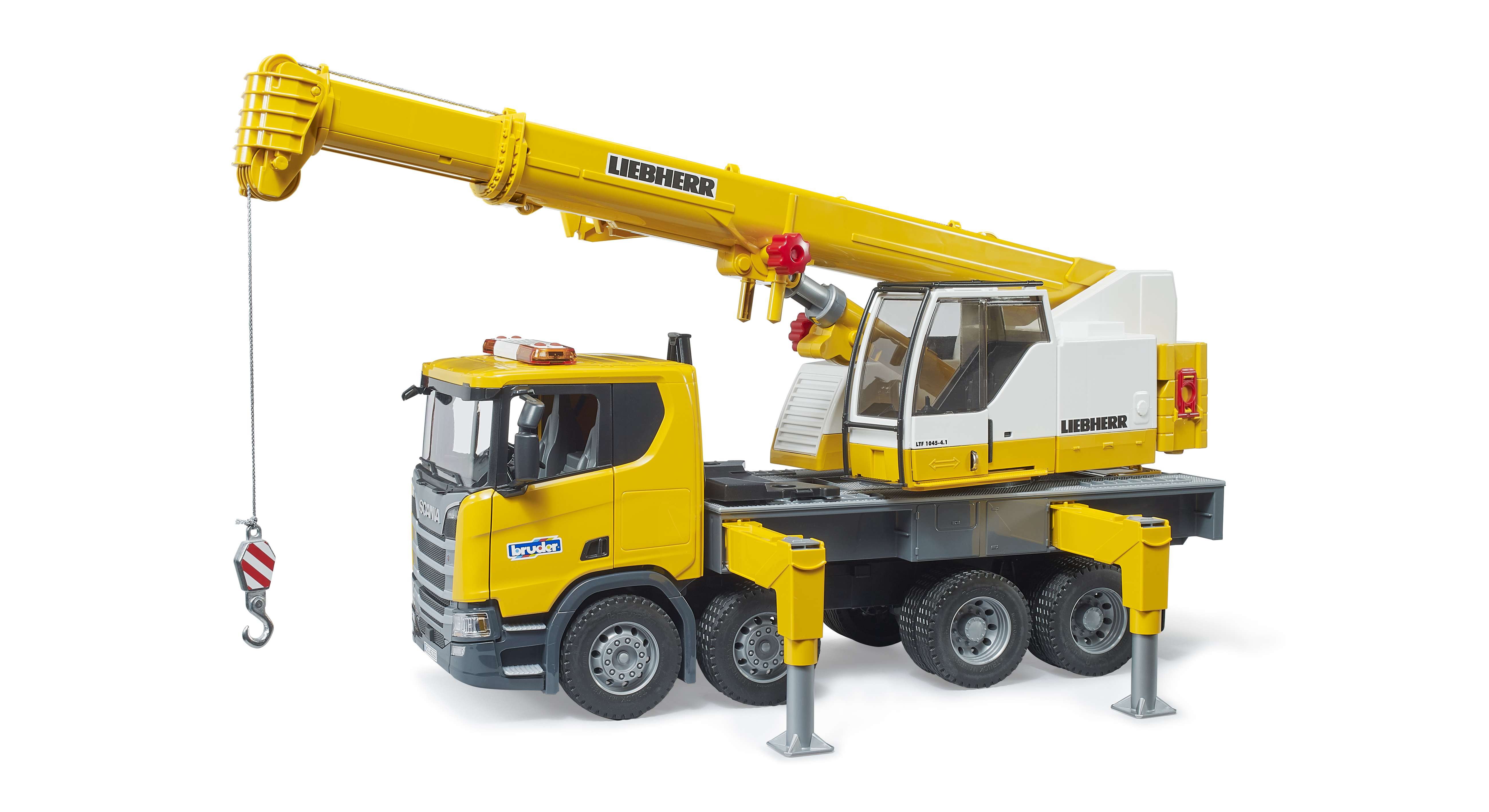 BRUDER 03571 - Scania Super 560R Liebherr Kran-LKW mit Light & Sound Modul - Bild 3