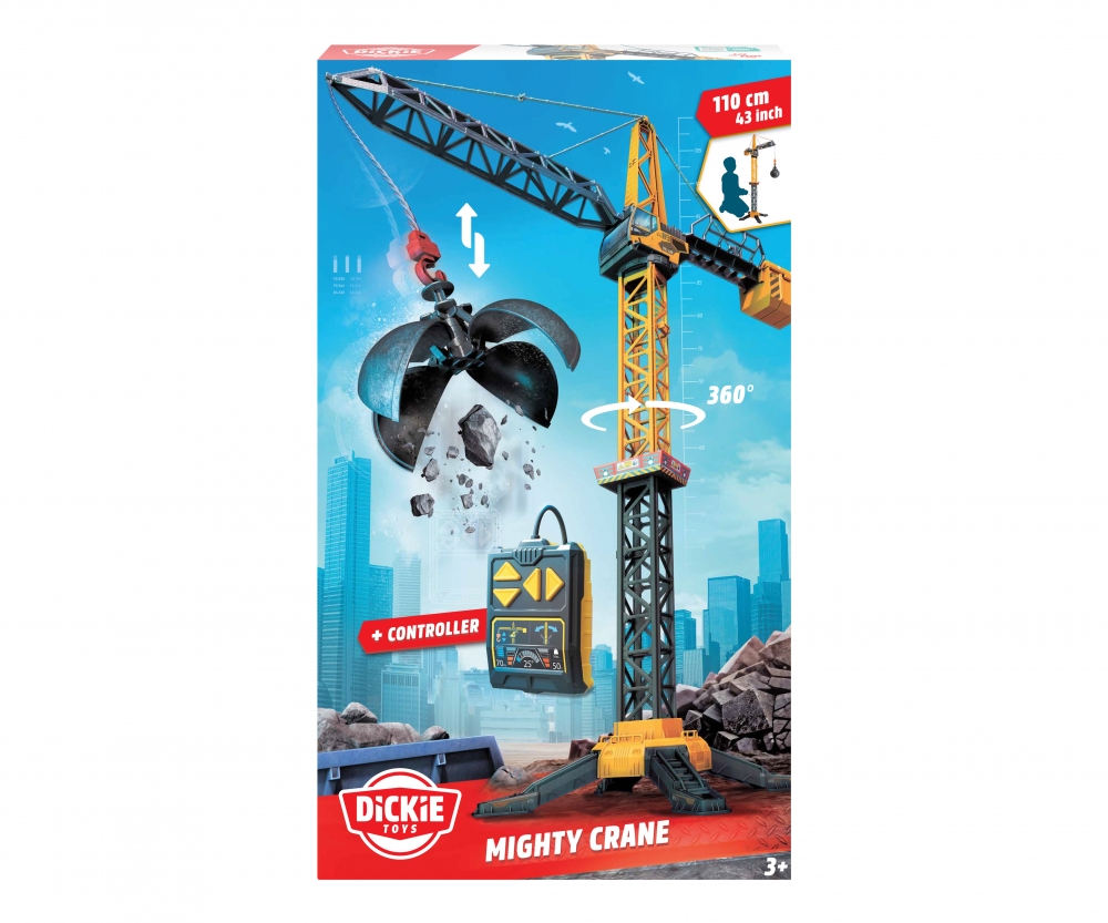 Dickie Toys Mighty Crane 10005194 Baugewerbe, Baukran