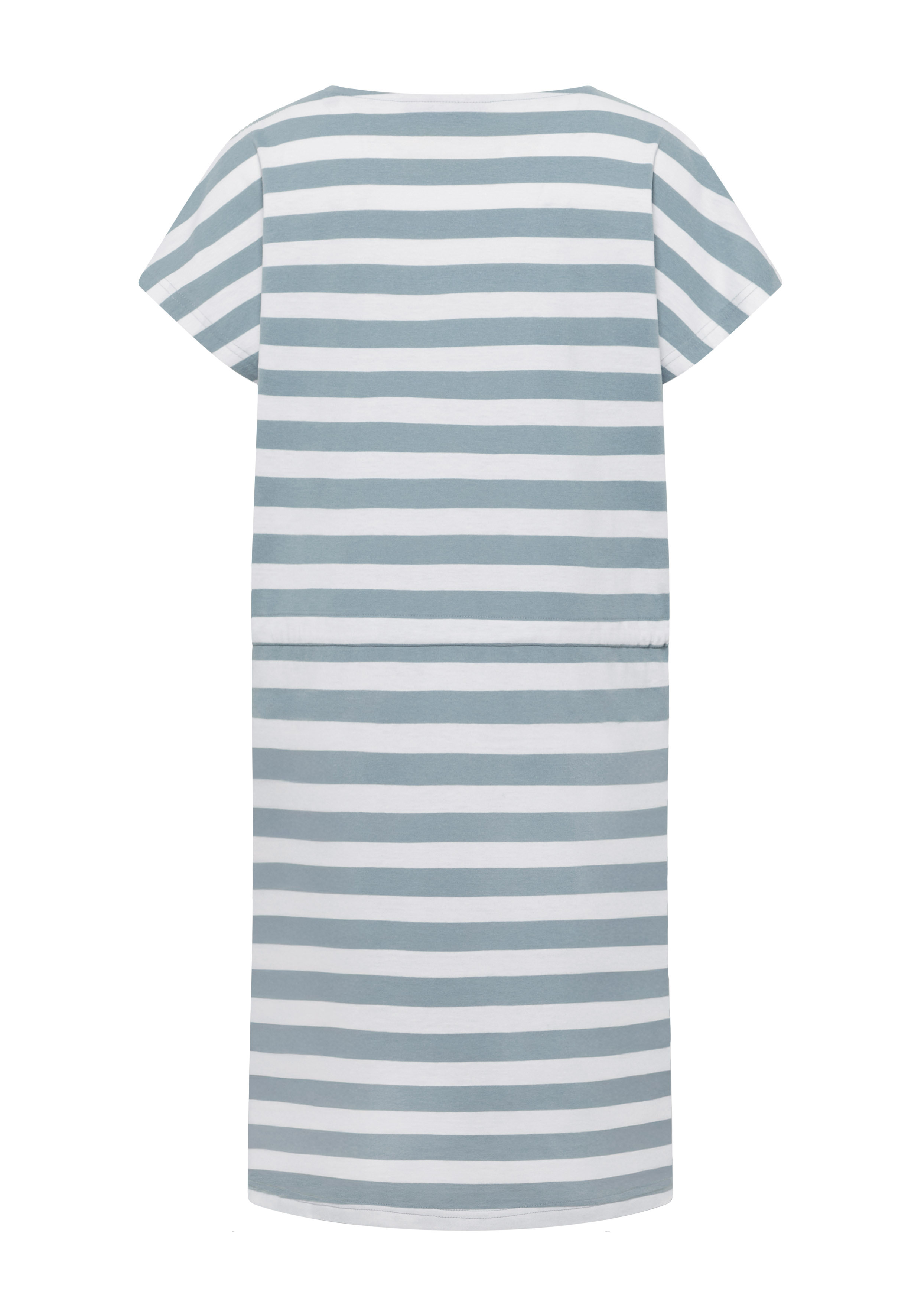 Elbsand Sellvie Kleid in grau-weiss gestreift, Produktfoto. Bild 2.