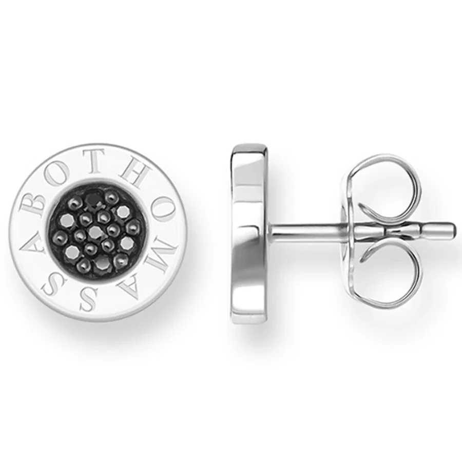 Thomas Sabo Ohrstecker Silber Schwarz SCH150024