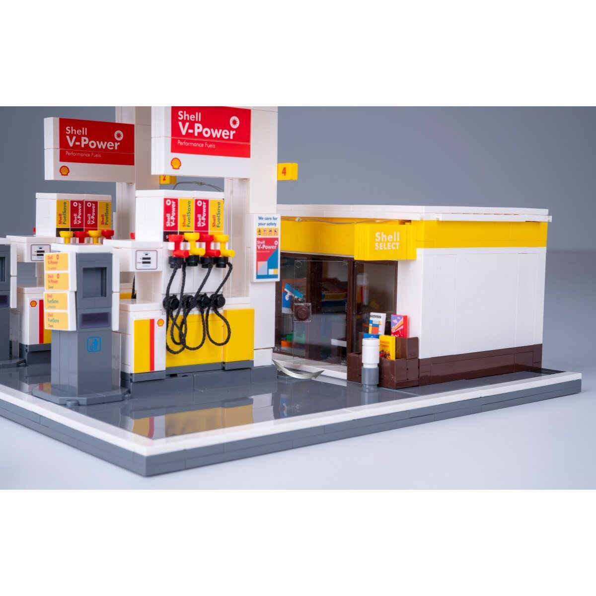 JAMARA CaDA Shell Tankstelle mit Shop und Waschanlage 1:30 Bricks ab 14 Jahren