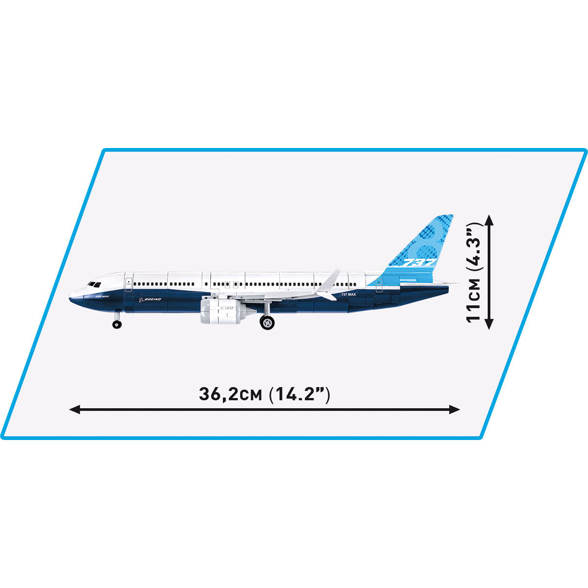 COBI 26608 - BOEING 737 8™ SCALE 1: 110 - Bild 8 COBI 26608 - BOEING 737 8™ SCALE 1: 110 - Bild 8