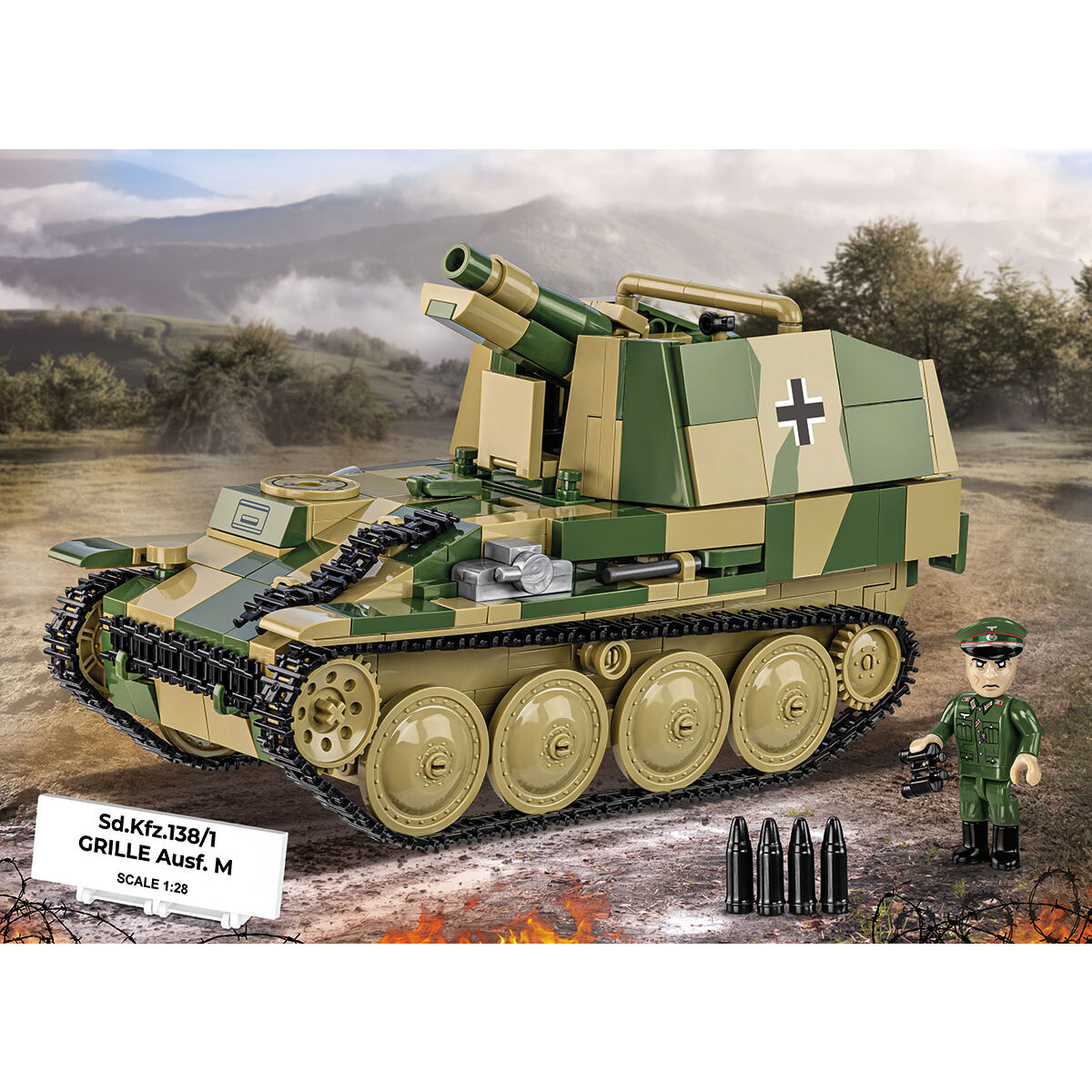 COBI 2665 - SD.KFZ. 138/1 GRILLE AUSF. M - Bild 5 COBI 2665 - SD.KFZ. 138/1 GRILLE AUSF. M - Bild 5