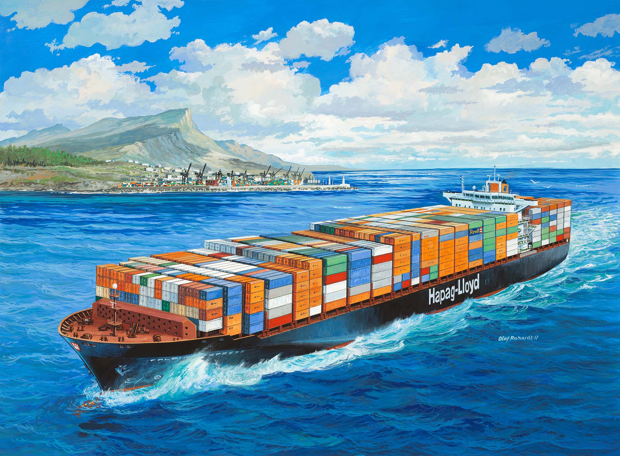 Revell 05152 Containerschiff Colombo Express Modellbausatz Fracht, Transport, Fahrzeug, Boot