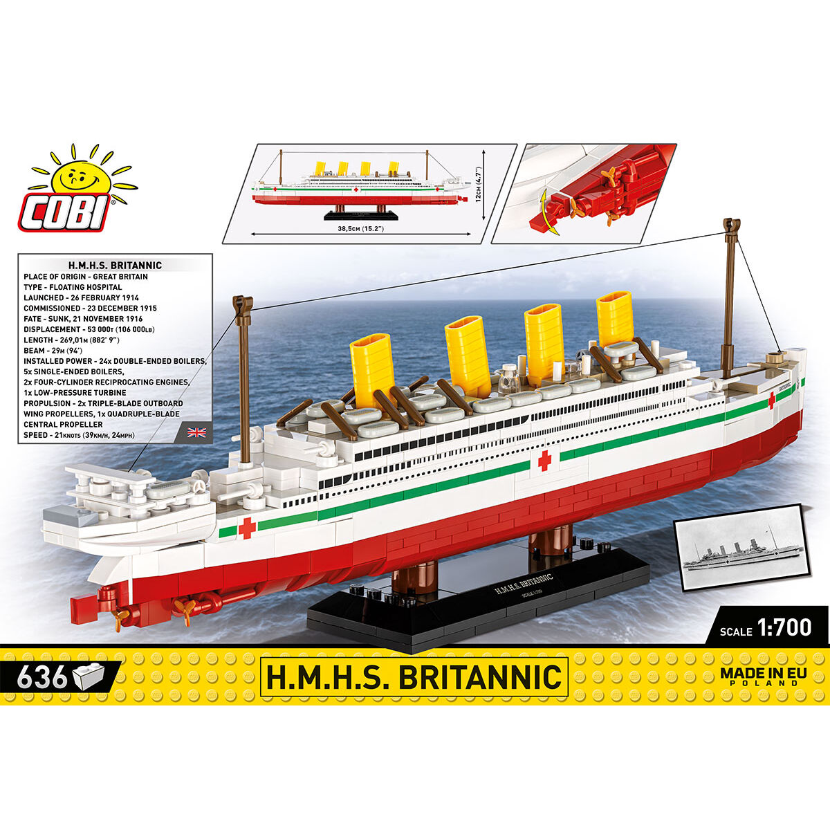 COBI 1681 - H.M.H.S. Britannic - Bild 4 COBI 1681 - H.M.H.S. Britannic - Bild 4