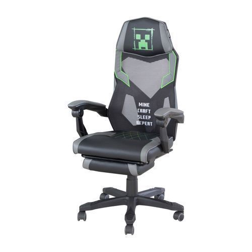 Roba 827132MC Gamingstuhl 'Minecraft' gepolstert - hoehenverstellbar mit Fussstuetze - Bild 1 Roba 827132MC Gamingstuhl 'Minecraft' gepolstert - hoehenverstellbar mit Fussstuetze - Minecraft - Schreibtischstuhl - Produktbild 1