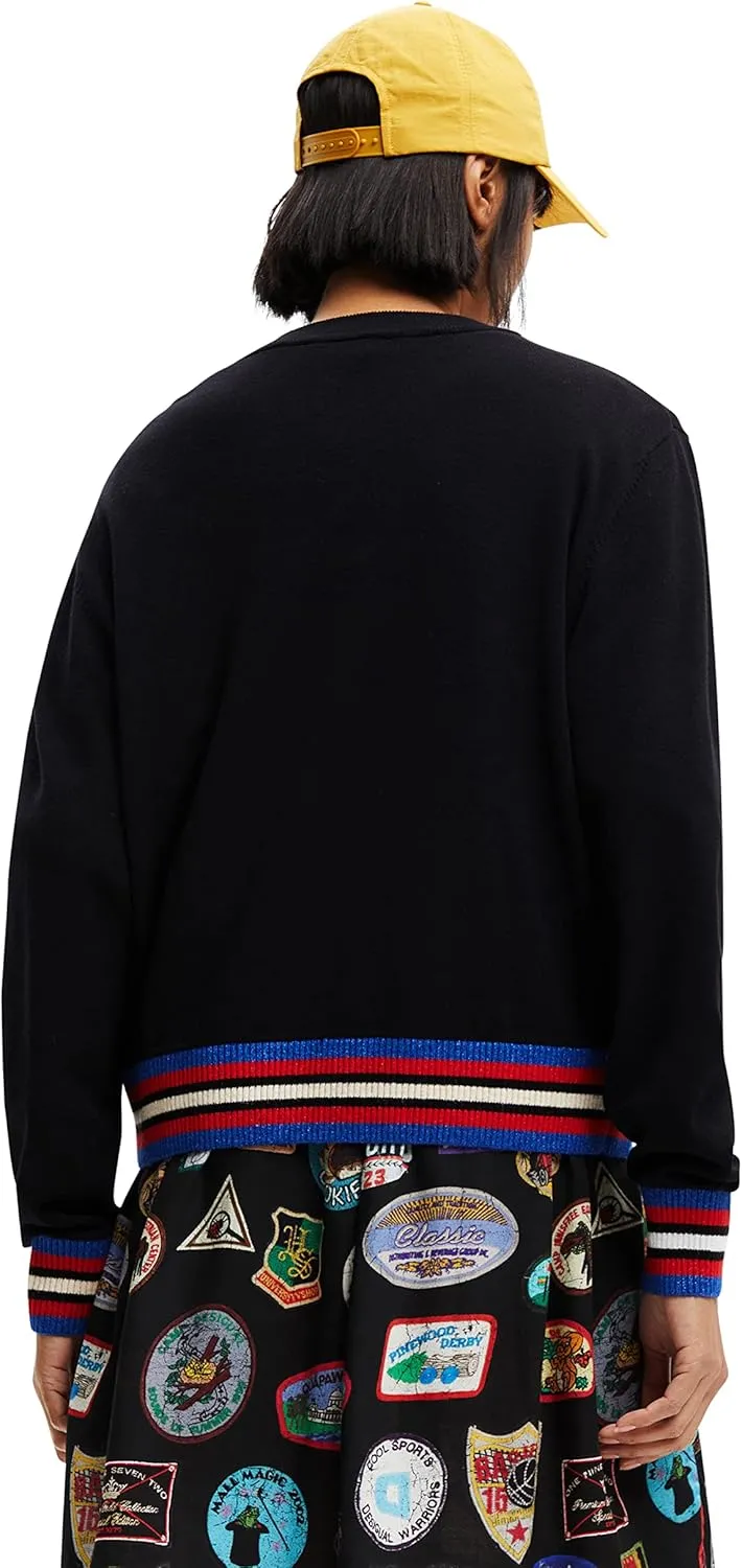 Desigual Damen Pullover - Strickpullover mit Glitzerdetails 22WWJF152000 GR. XXL Desigual Damen Pullover - Strickpullover mit Glitzerdetails 22WWJF152000 GR. XXL