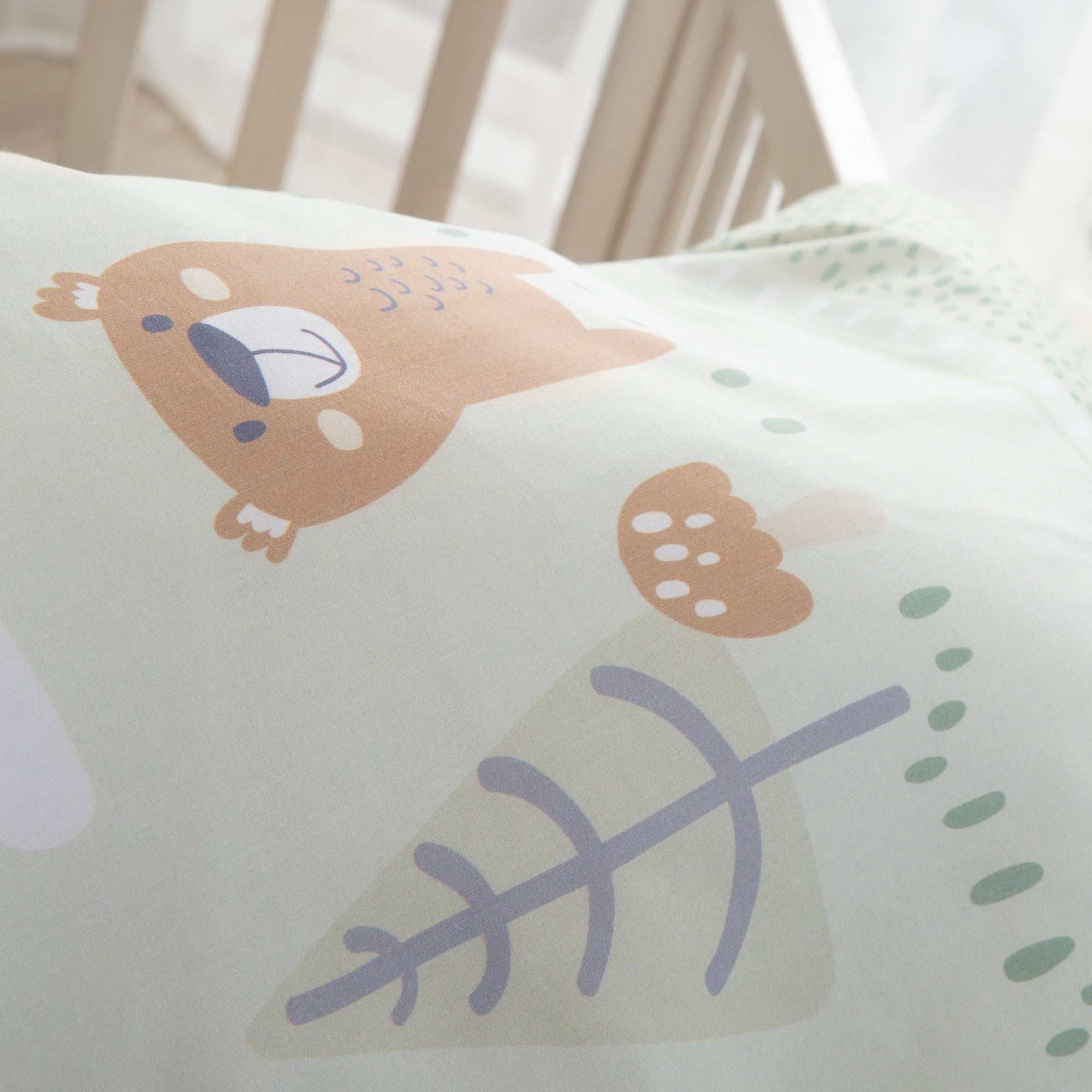 Roba 1490S283 Wiegenset 2-tlg Woodland Buddies grün – Bettwäschen - Produktbild 8