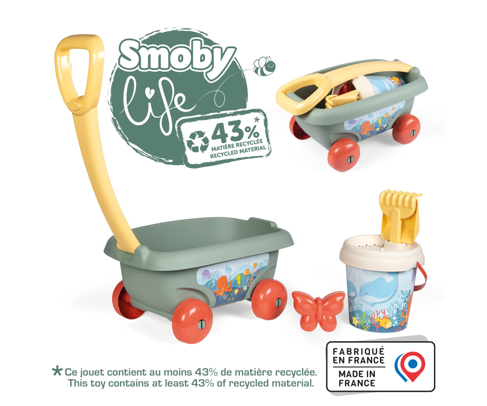 Smoby Smoby Life Handwagen mit Eimergarnitur