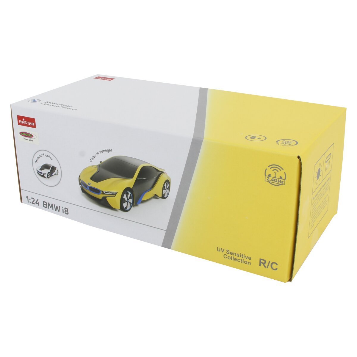 JAMARA BMW I8 1:24 weiß/gelb 2,4GHz UV Photochromic Serie ab 6 Jahren JAMARA BMW I8 1:24 weiß/gelb 2,4GHz UV Photochromic Serie ab 6 Jahren
