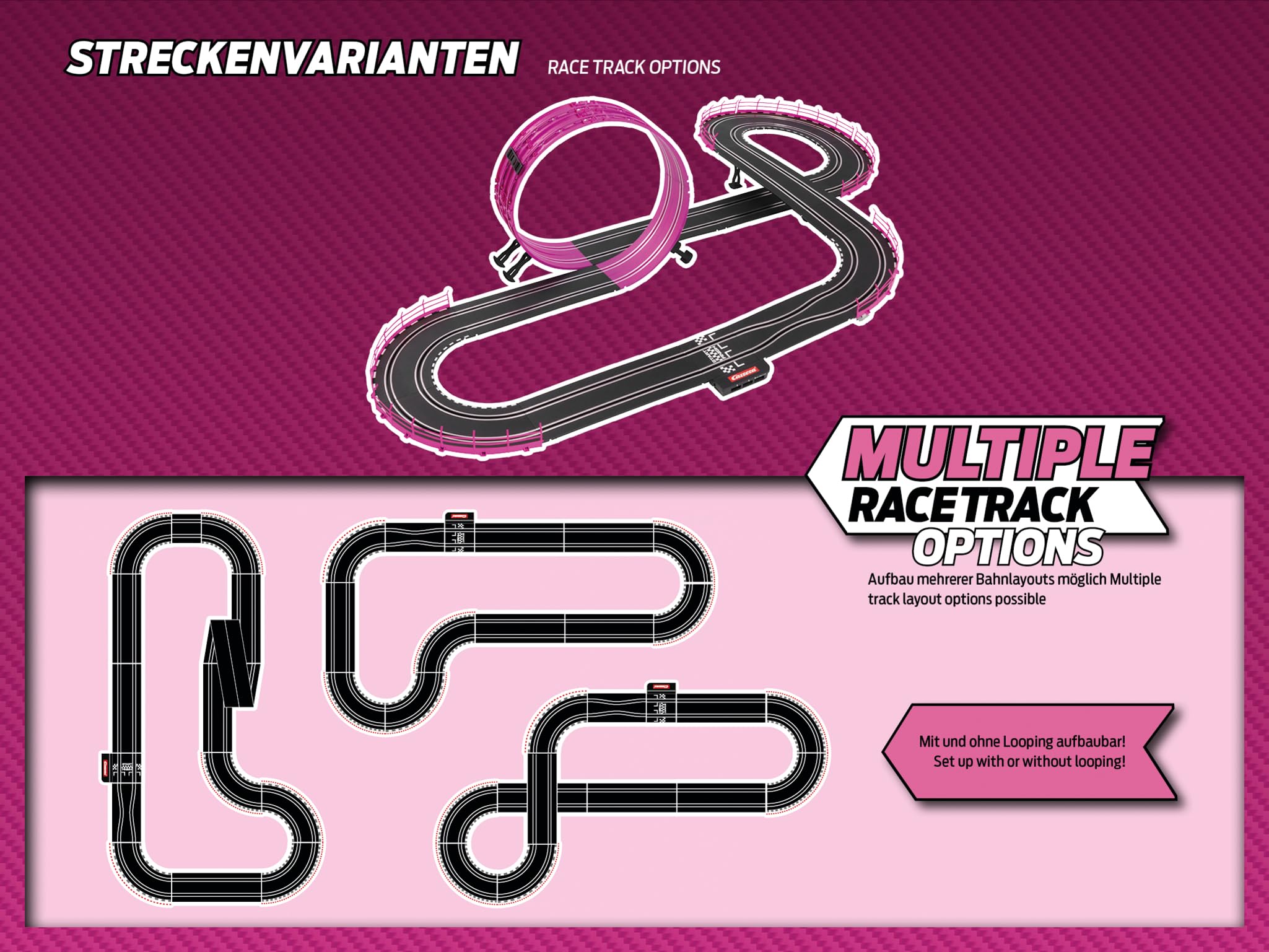 Carrera GO!!! Glamour Racing Rennbahn ab 6 Jahren 20062579 Werbung, Plakat