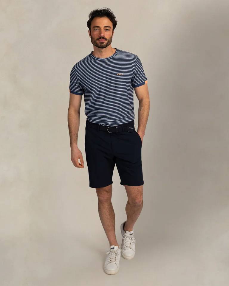 NZA 26CN730NS T-Shirt - Blau Gestreift - Bild 3