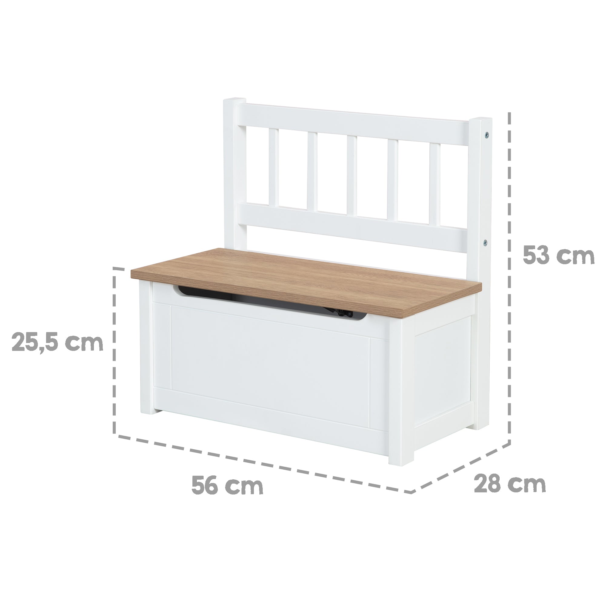 Roba 450050HWE Kindertruhenbank holz weiß – Spielmöbel - Bild 10 Roba 450050HWE Kindertruhenbank holz weiß – Spielmöbel - Produktbild 10