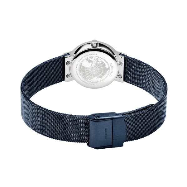 Bering 10126-307 Damenuhr, Milanaise, Blau/Silber