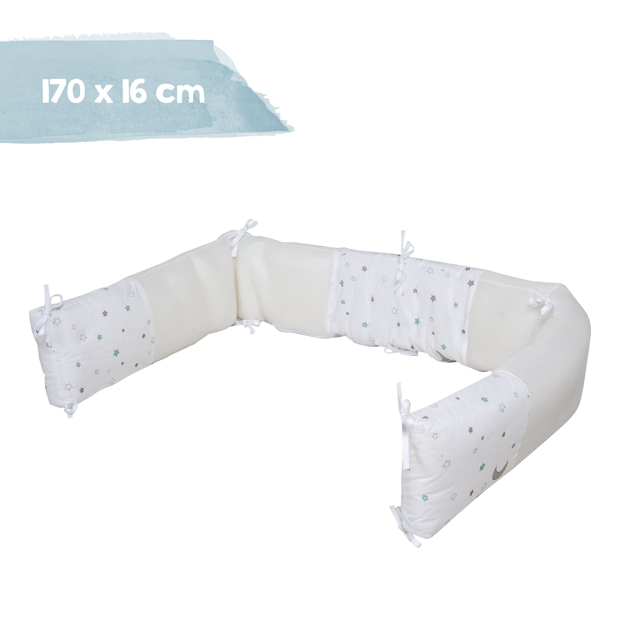 Roba 204087V209 Nestchen Easy Air Sternenzauber weiß – Bettenzubehör - Bild 2 Roba 204087V209 Nestchen Easy Air Sternenzauber weiß – Bettenzubehör - Produktbild 2
