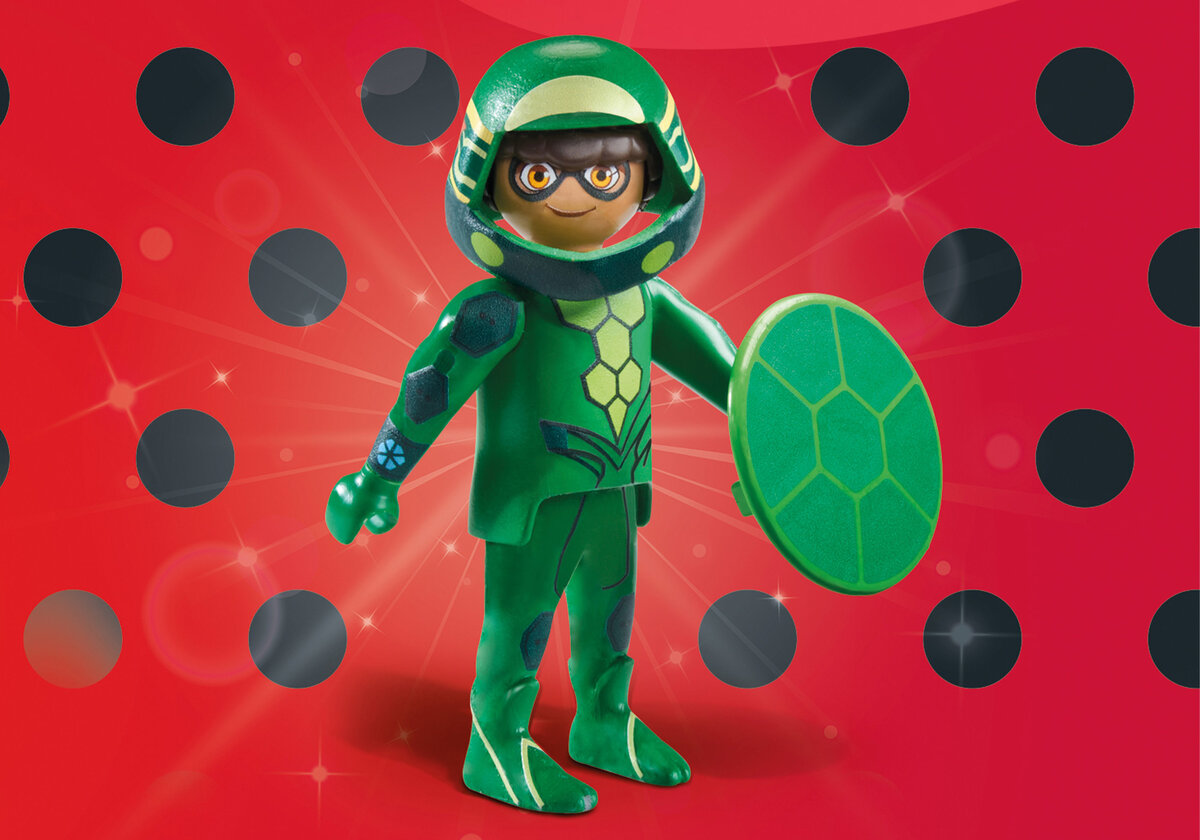 PLAYMOBIL 71338 Miraculous: Carapace Grün, Person, Gesicht, Kopf
