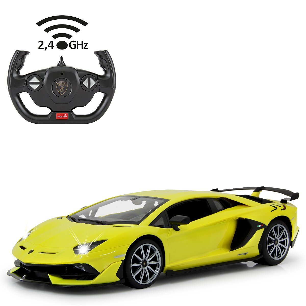 JAMARA Lamborghini Aventador SVJ 1:14 gelb 2,4GHz ab 6 Jahren