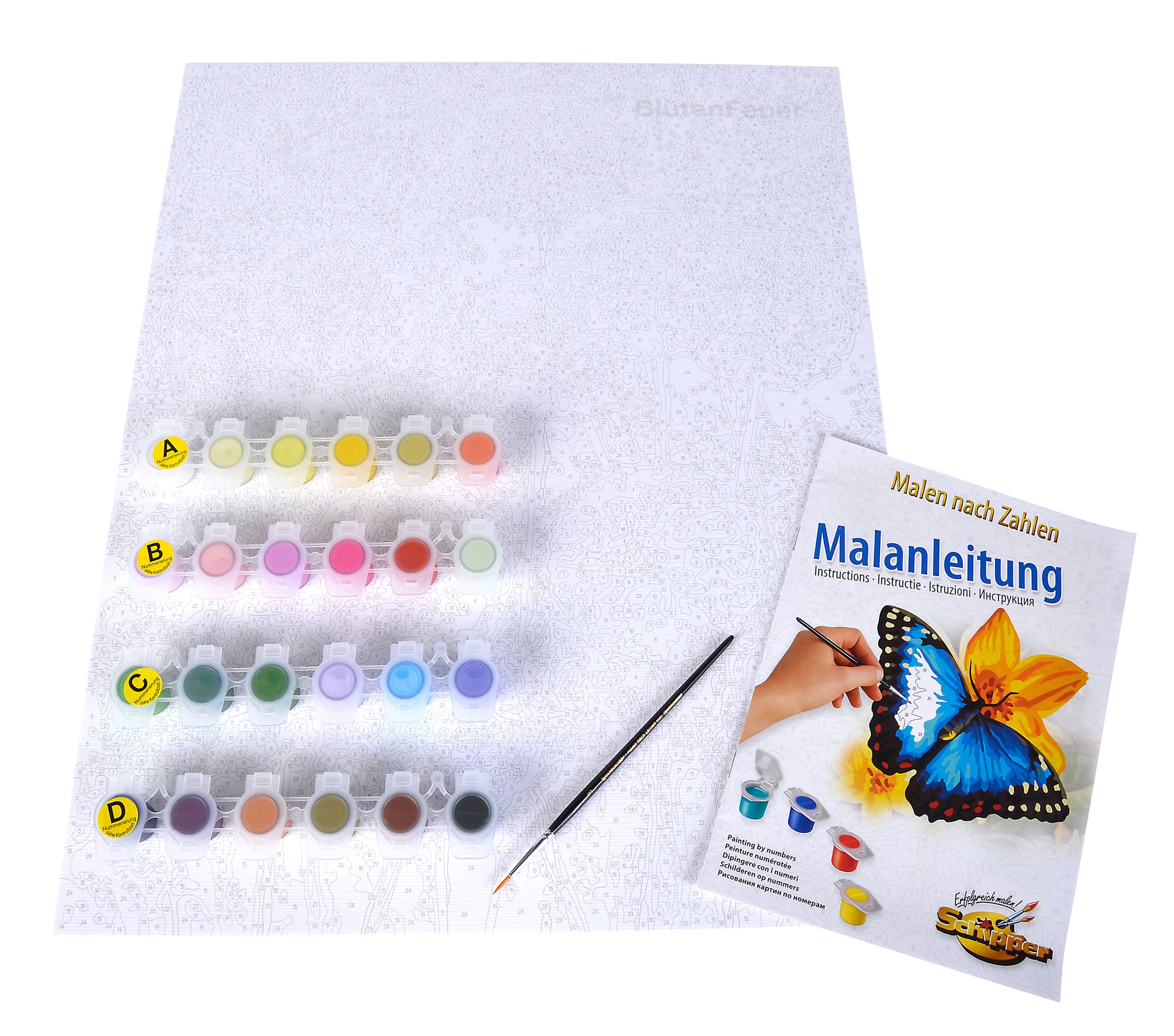 Schipper Mnz - Blütenfeuerwerk - Farbenfrohes Malset Für Kreative Momente 609130872 Werbung, Plakat