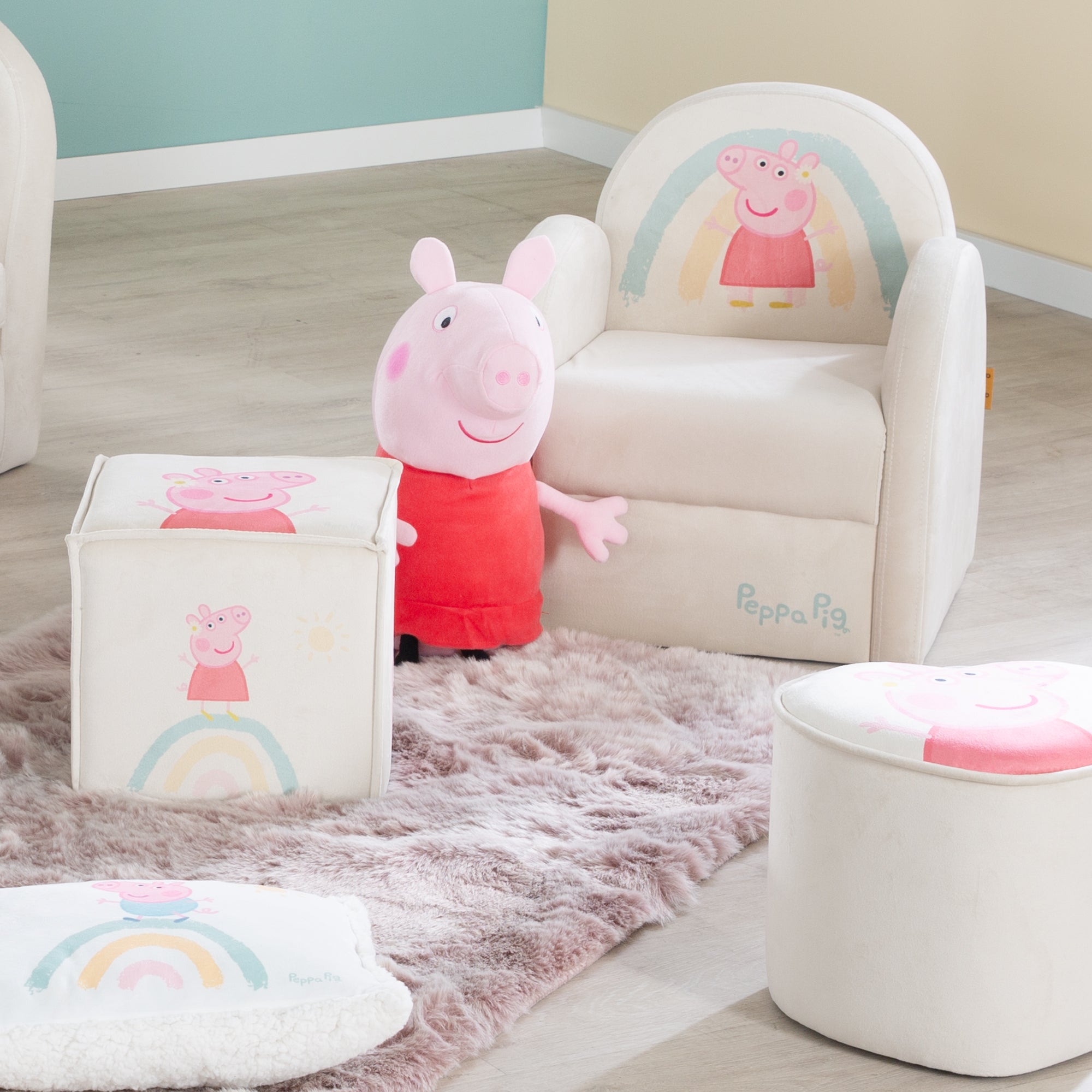 Roba 450122PP1 Kindersessel Peppa Pig beige – Spielmöbel - Bild 5 Roba 450122PP1 Kindersessel Peppa Pig beige – Spielmöbel - Produktbild 5