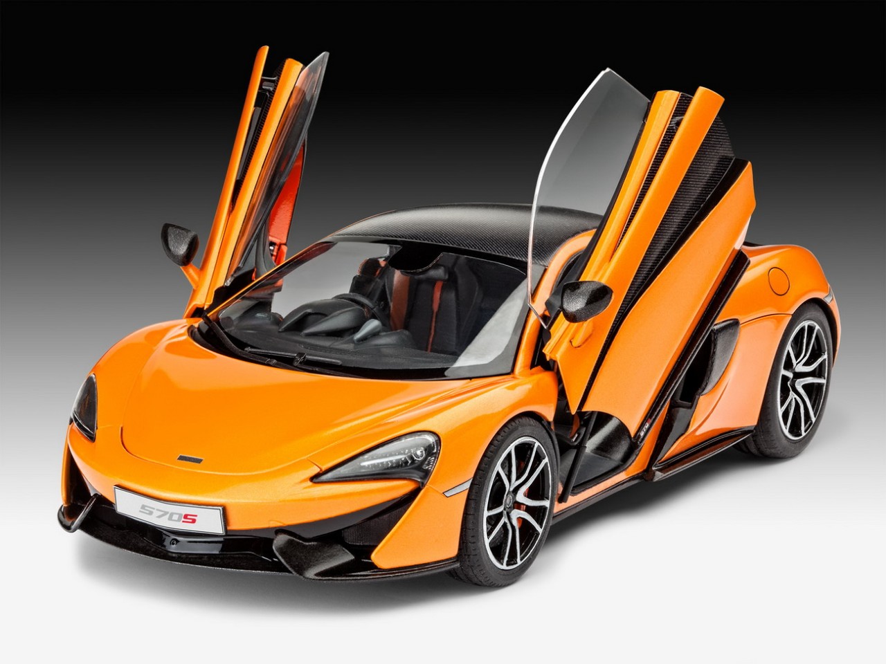 Revell 07051 McLaren 570S Modellbausatz 1:24 Sprach, Leichtmetallfelge, Auto, Rad, Sportwagen