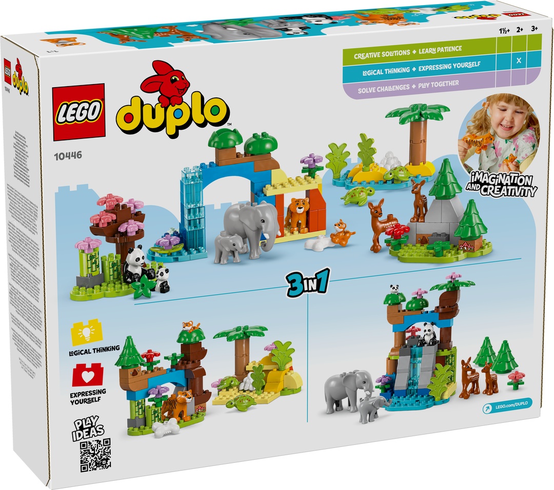LEGO® DUPLO® Wildtier-Familien 3-in-1-Set 10446 