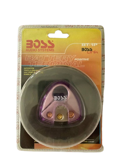 Boss Audio BT-1P P., 2x25mm² und 1x10mm², Platin.Plate Batterie Anschlussklemmen
