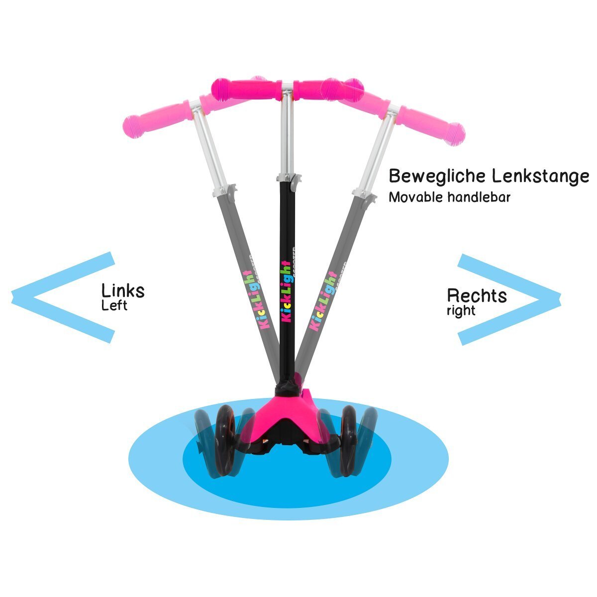 JAMARA KickLight Scooter pink JAMARA KickLight Scooter pink