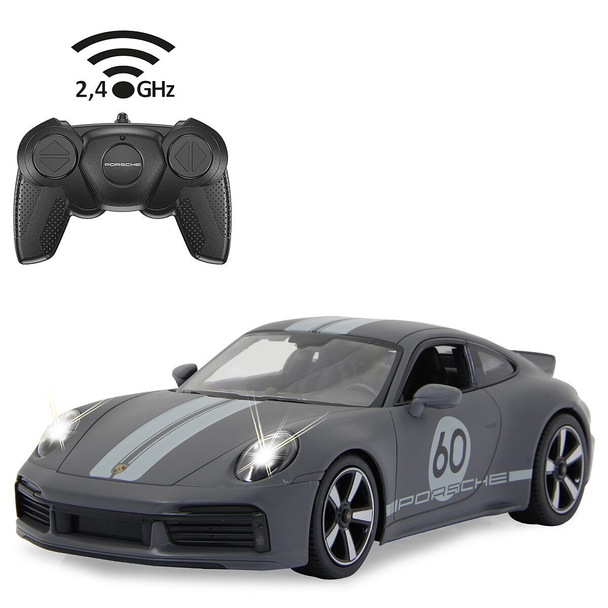 JAMARA Porsche 911 Sport Classic 1:16 grau 2,4GHz ab 6 Jahren