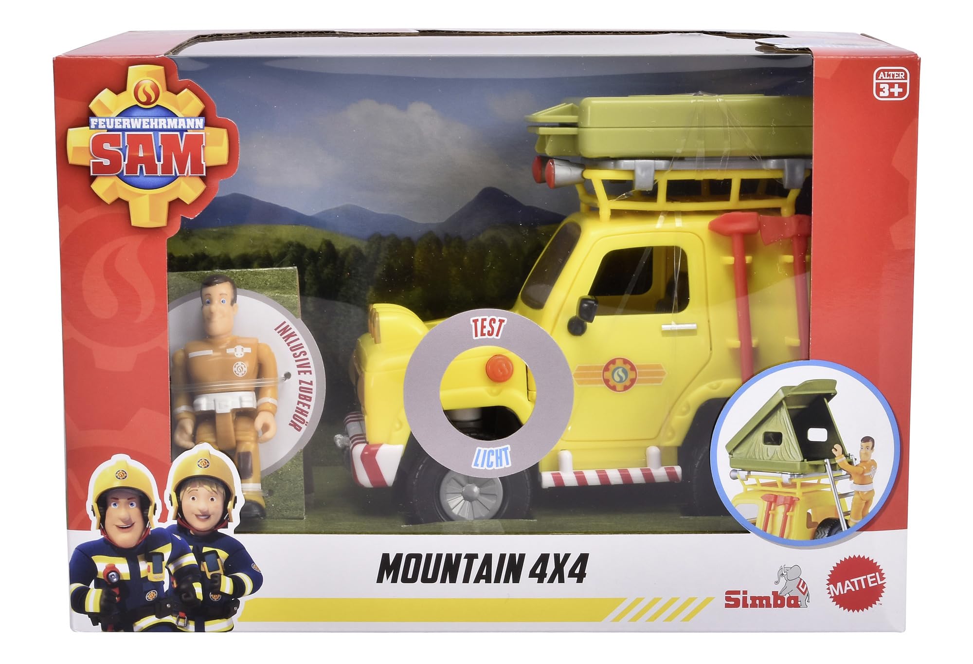 Simba Sam Geländewagen mit Dachzelt 109252653 Helme, Klebeband, Person, Junge, Kind