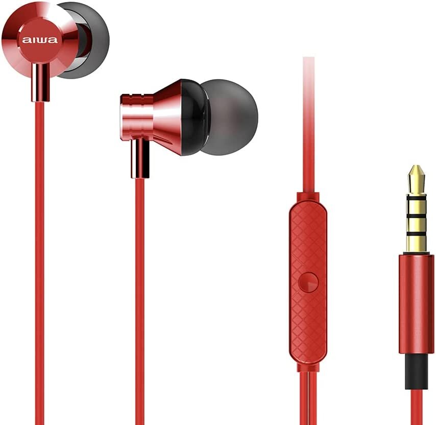 Aiwa_ESTM-50RD_In-ear_Kopfhörer_Rot