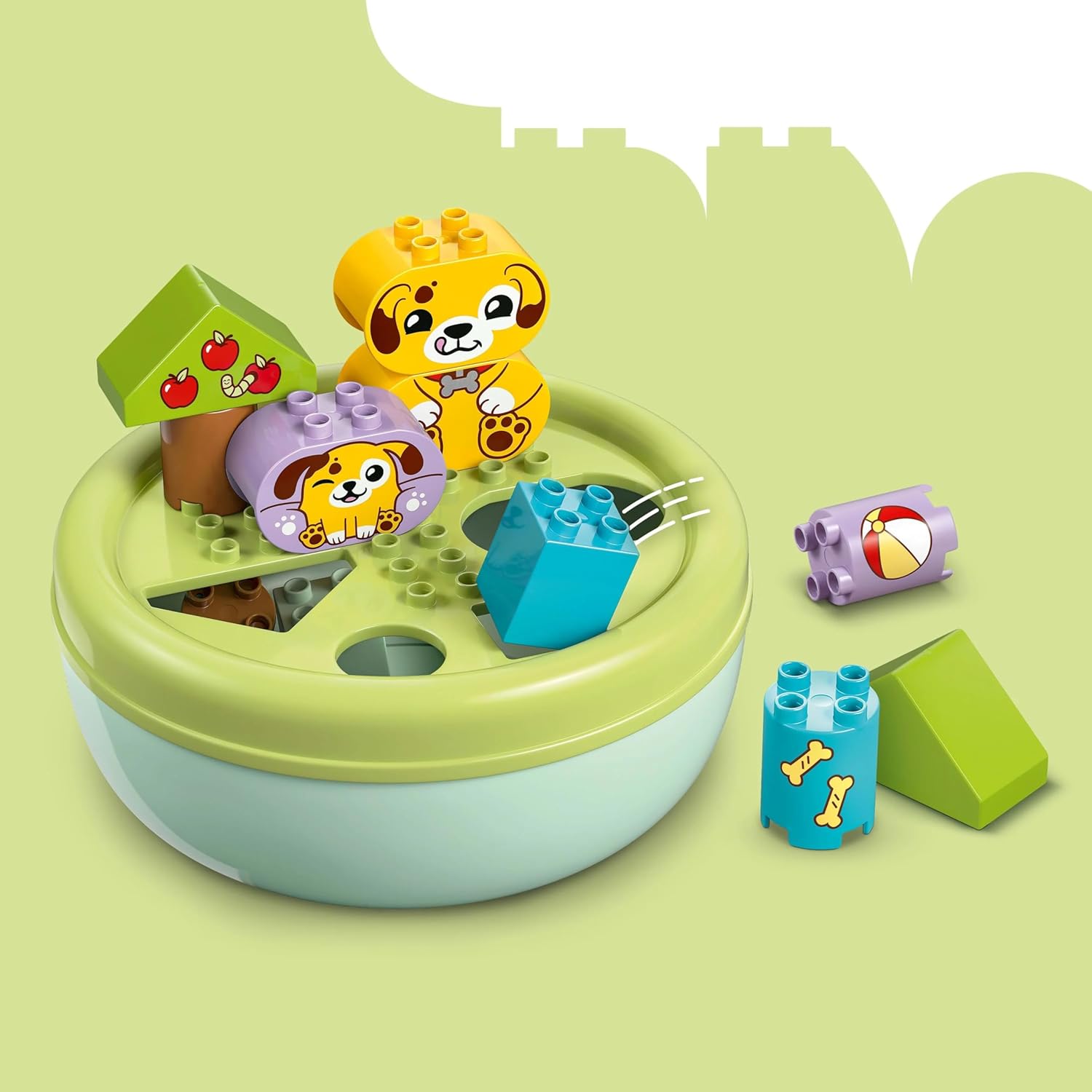 LEGO® DUPLO Formsortierer: Welpenhaus 10441 Geburtstagstorte, Torte, Sahne, Nachtisch, Essen