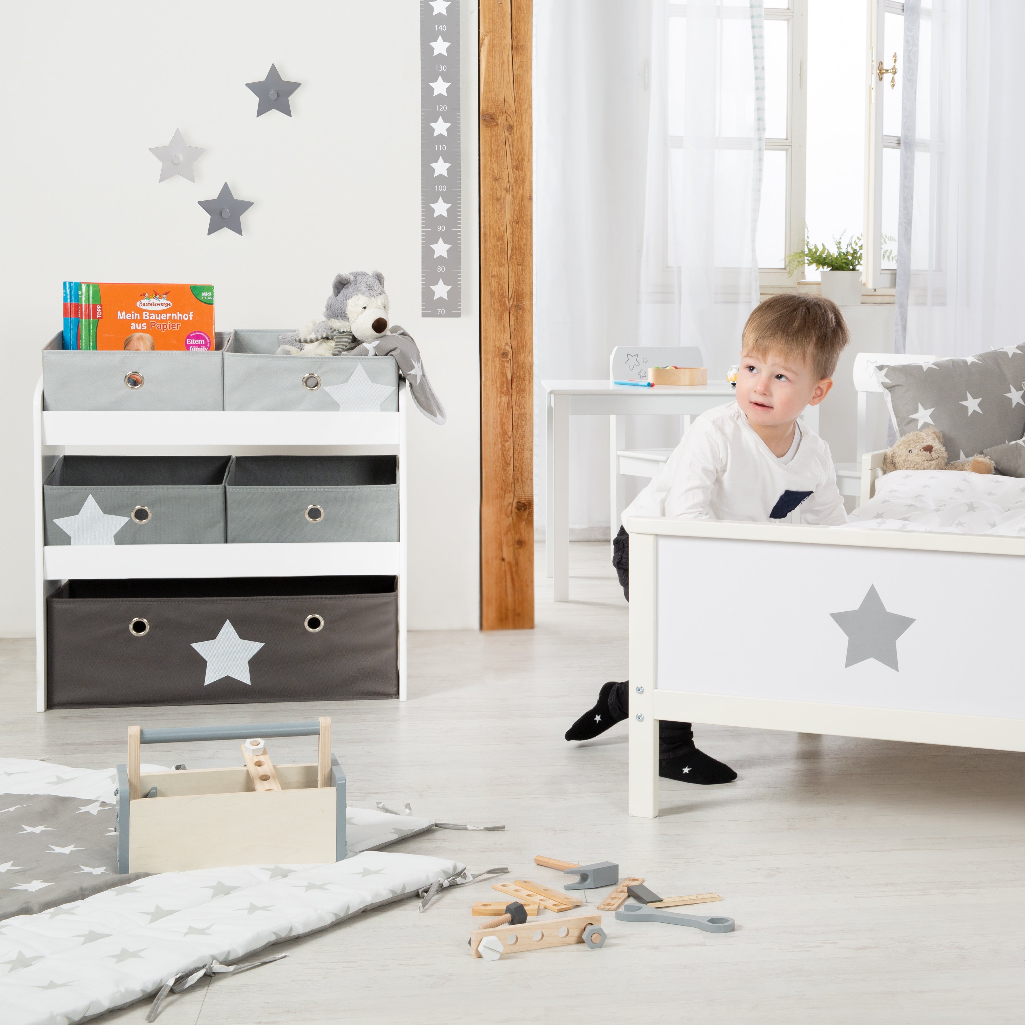 Roba 450159D221 Spielregal Stars grau – Spielmöbel - Bild 7 Roba 450159D221 Spielregal Stars grau – Spielmöbel - Produktbild 7