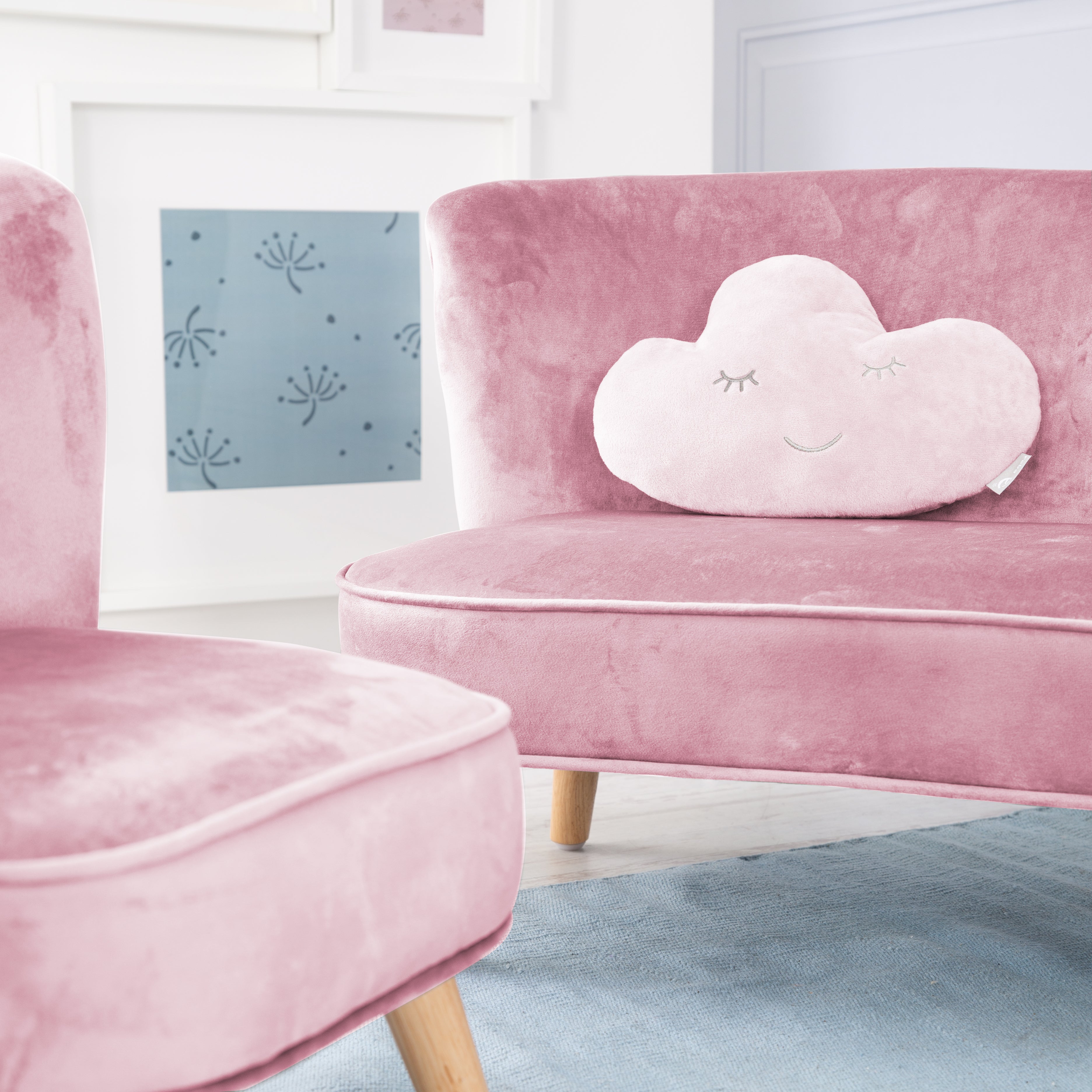 Roba 229S07M3 Lil Sofa Set groß roba Style rosa mauve – Spielmöbel - Produktbild 3