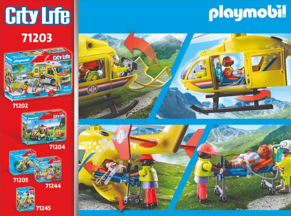 PLAYMOBIL 71203 Rettungshelikopter PLAYMOBIL, 71203, Rettungshelikopter, Spielbereich, Person