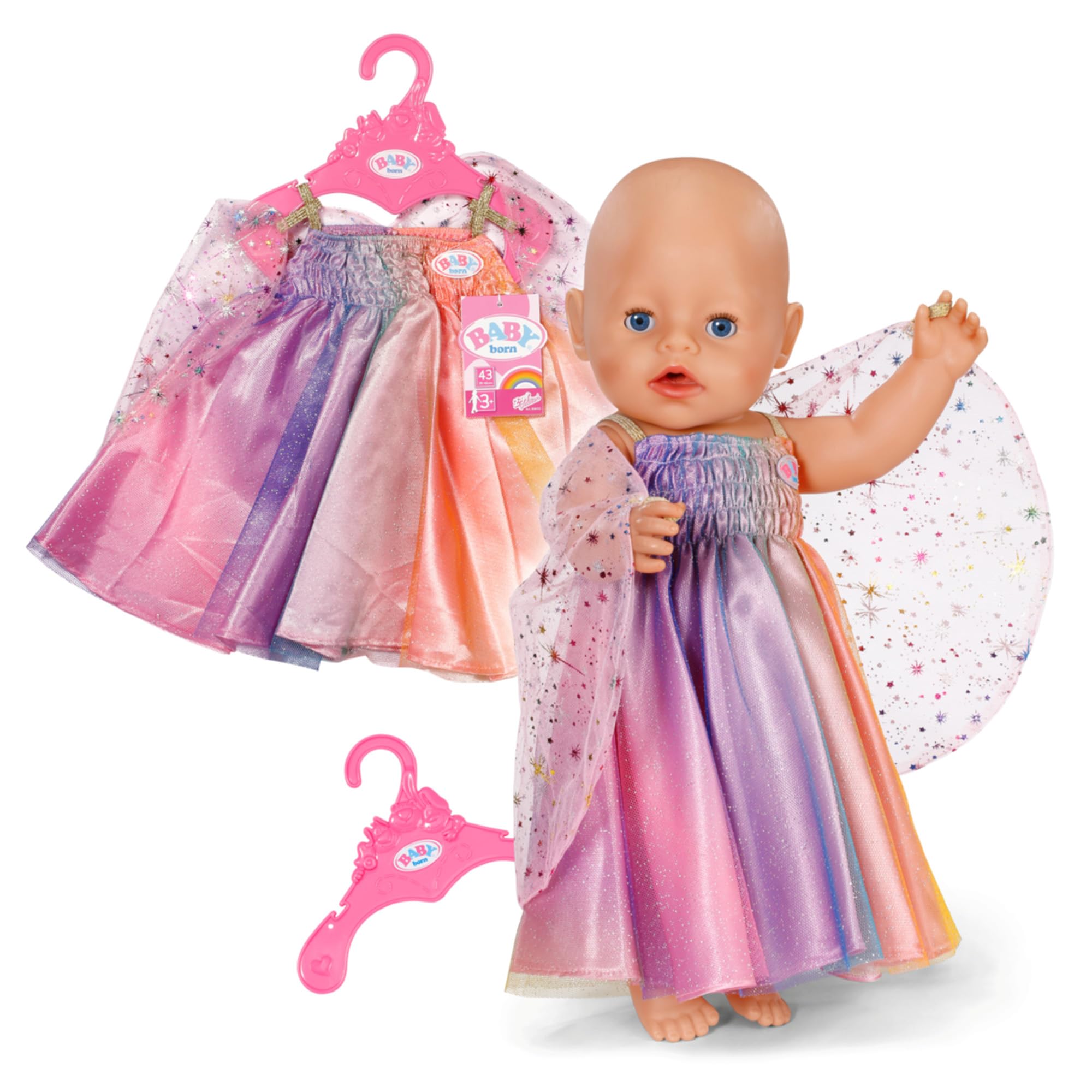 BABY born® Regenbogen Kleid 43cm