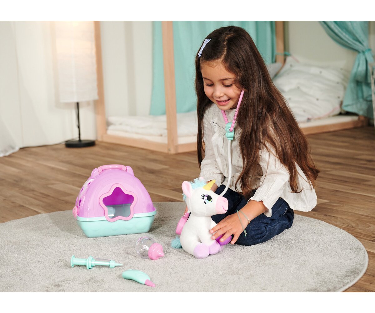 Simba Doktorkoffer mit Plüsch Einhorn 105542140 Innenarchitektur, Kind, Weiblich, Mädchen, Person