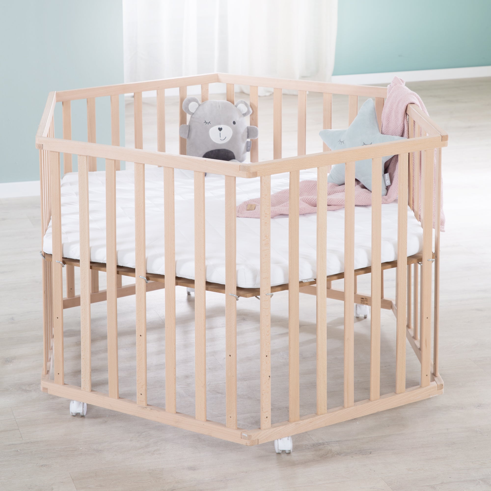 Roba 0307W Laufgittermatratze, 6-eckig weiß – Matratzen - Produktbild 6