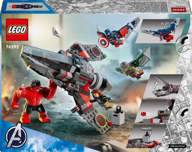 LEGO® MARVEL Super Heroes™ 76292 Showdown zwischen Captain America und Red Hulk