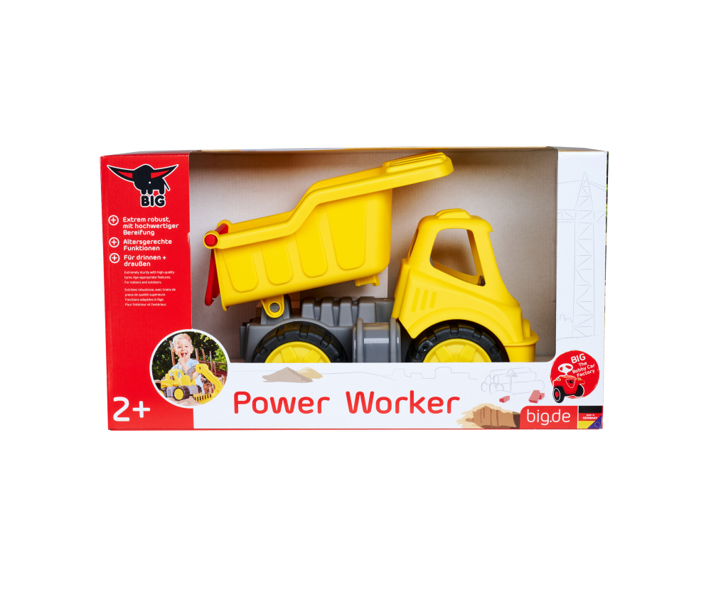 BIG Power Worker Classic Kipper - Kipplastwagen für Kinder ab 2 Jahren