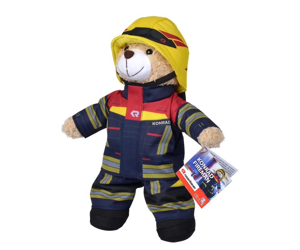 Simba Feuerwehr Plüschbär Rosenbauer, 30cm