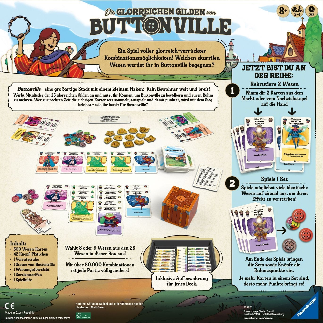 Die glorreichen Gilden von BUTTONVILLE - Ravensburger - RAVENSBURGER 24783 Produktfoto - Ravensburger - Die glorreichen Gilden von BUTTONVILLE - Modell RAVENSBURGER 24783