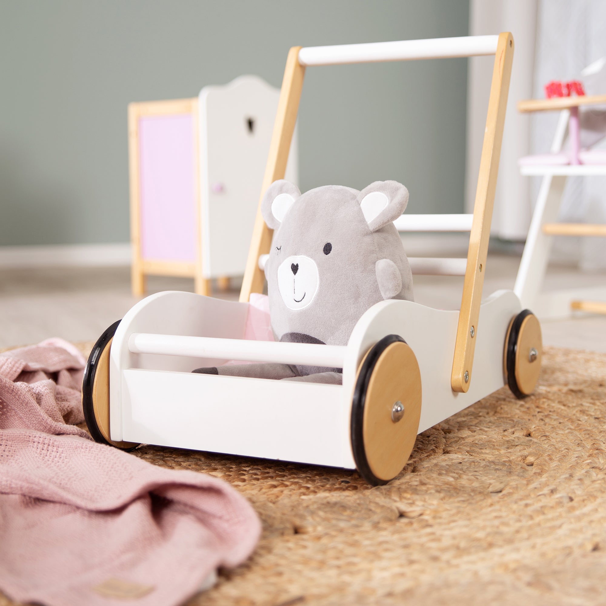 Roba 490032984 Puppenwagen Scarlett weiß – Puppenmöbel & Häuser - Bild 3 Roba 490032984 Puppenwagen Scarlett weiß – Puppenmöbel & Häuser - Produktbild 3