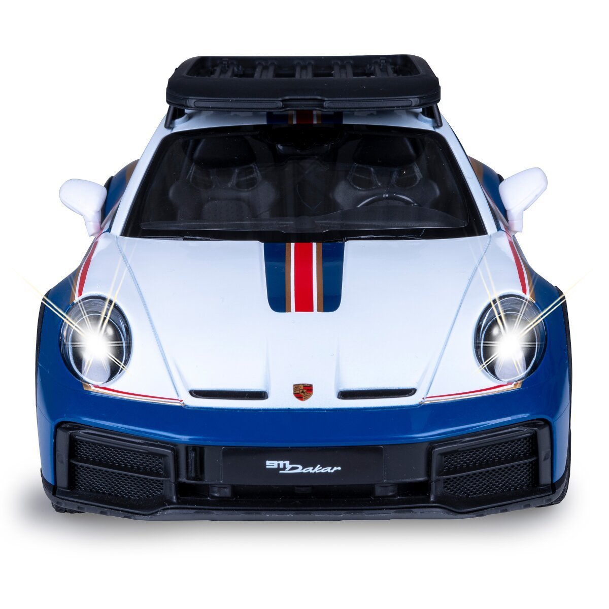 JAMARA Porsche 911 Dakar Performance 1:14 blau 2,4GHz Tür manuell ab 6 Jahren